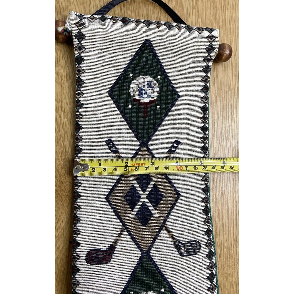 Golf Tapestry Wall Hanging Woven Banner Clubs Balls Man Cave Decor Gift Lodge - Picture 3 of 4